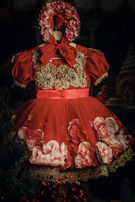 Red Carnation Dress