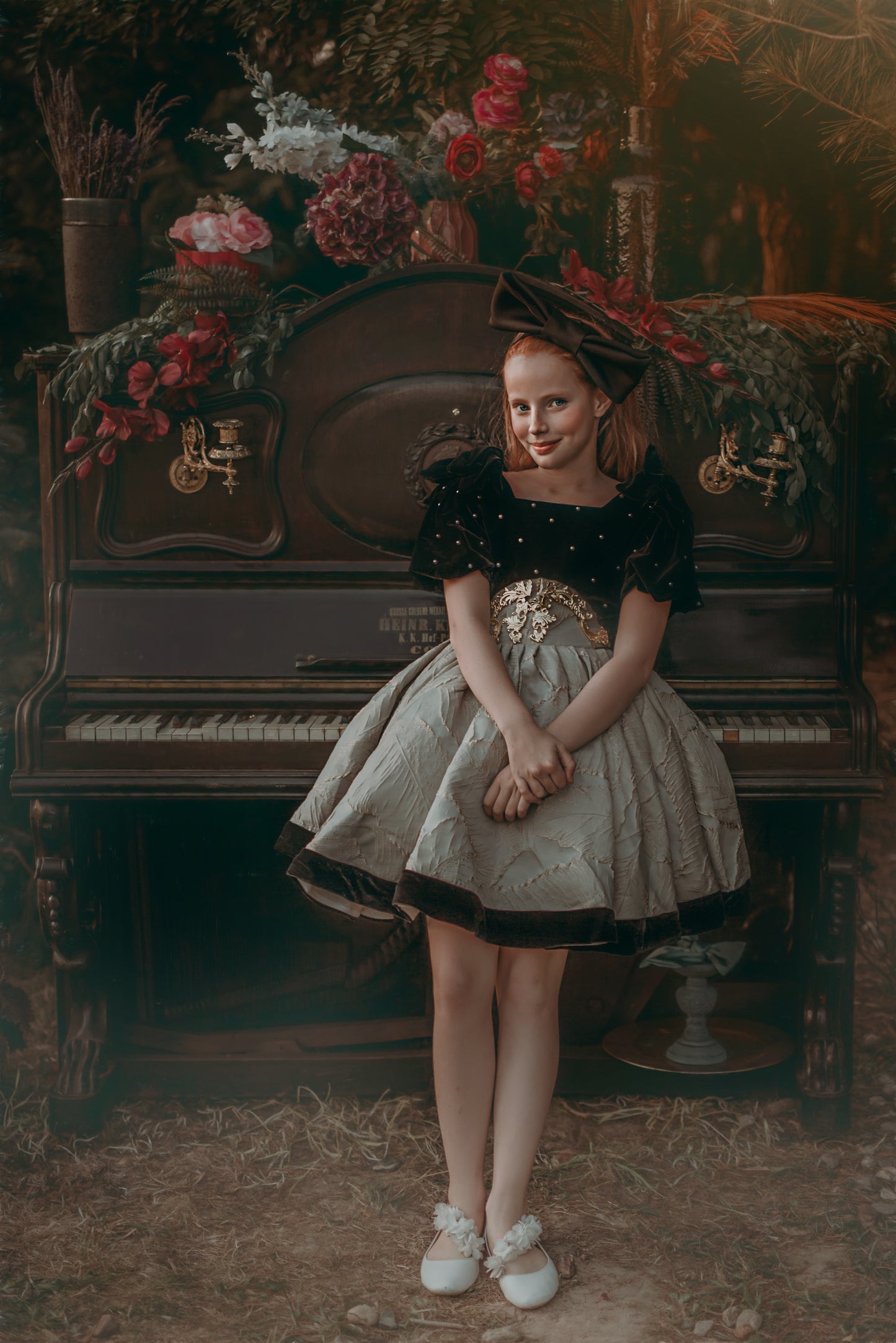 Italian velvet and brocade with gold details