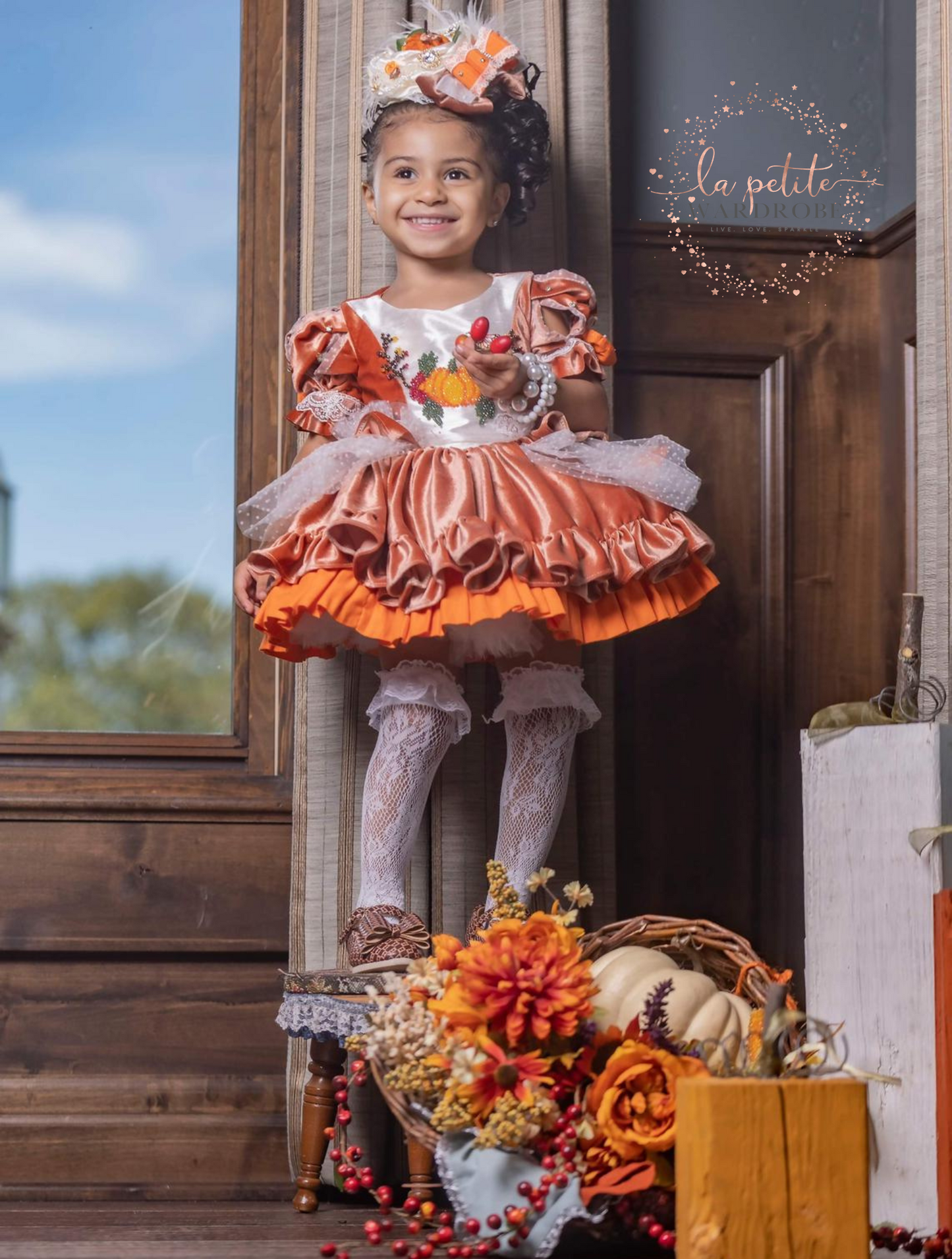 dress is made of ottoman silk with the softest velvet and satin. Full lined with ruffled layers petti skirt