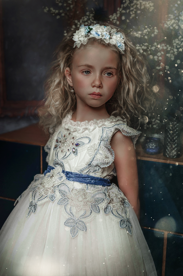 Ruffled lace dress