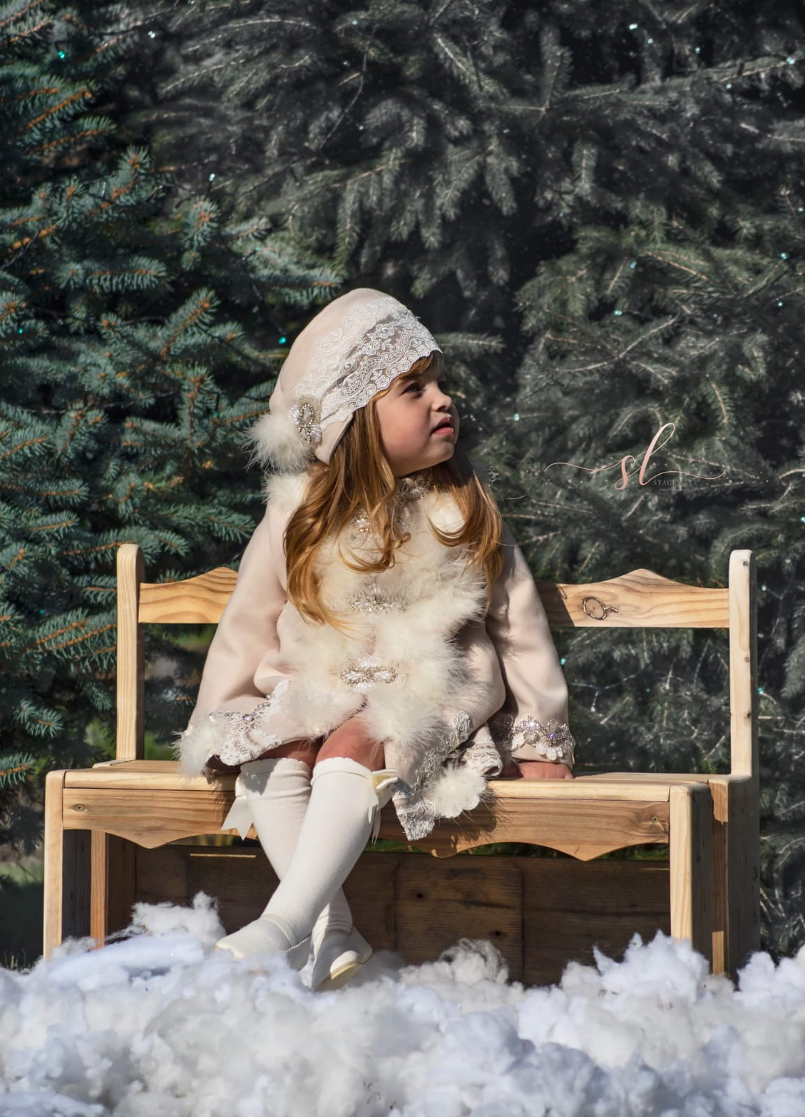 Snow Sparkles Coat with Hat