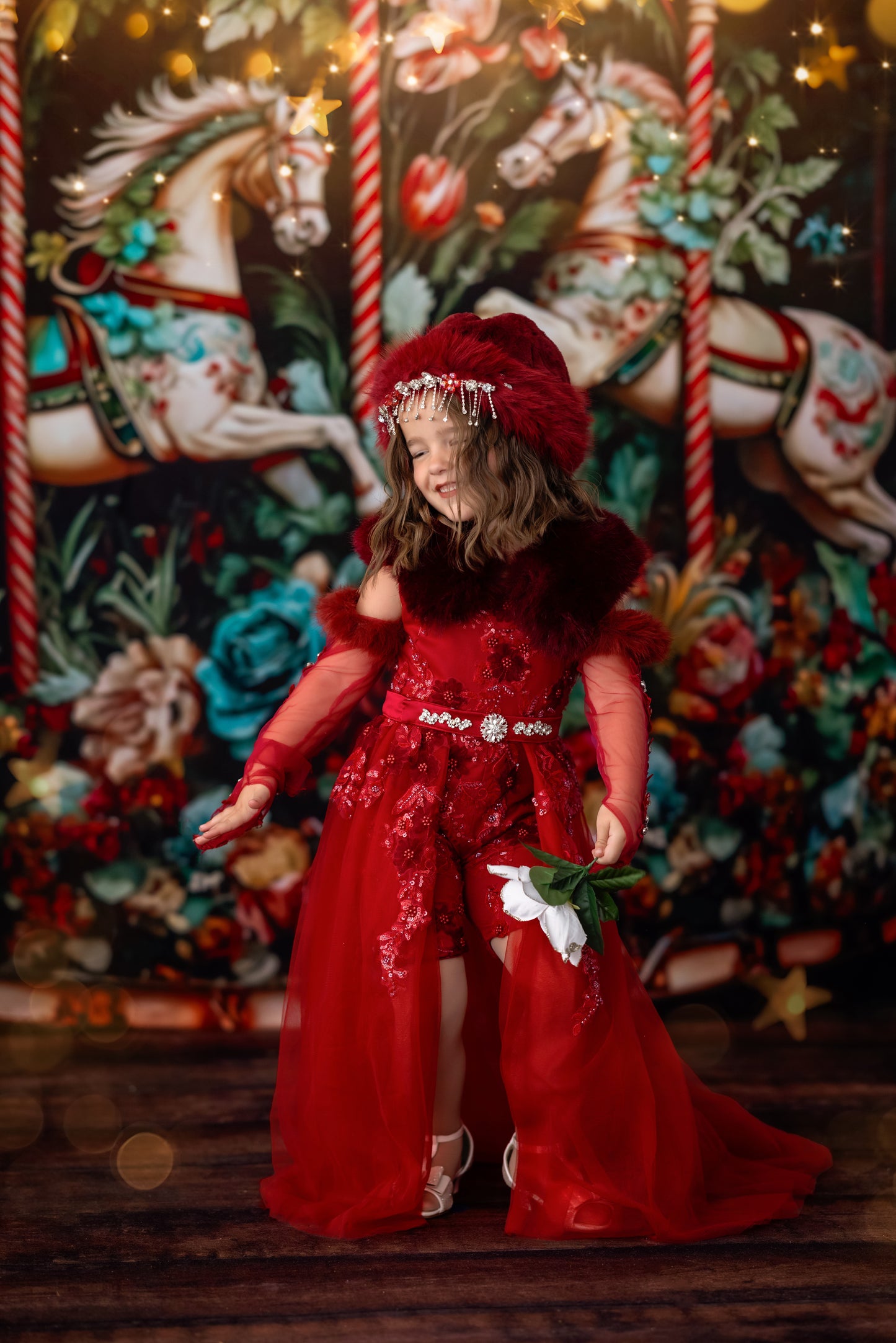 La Petite Christmas Rompers