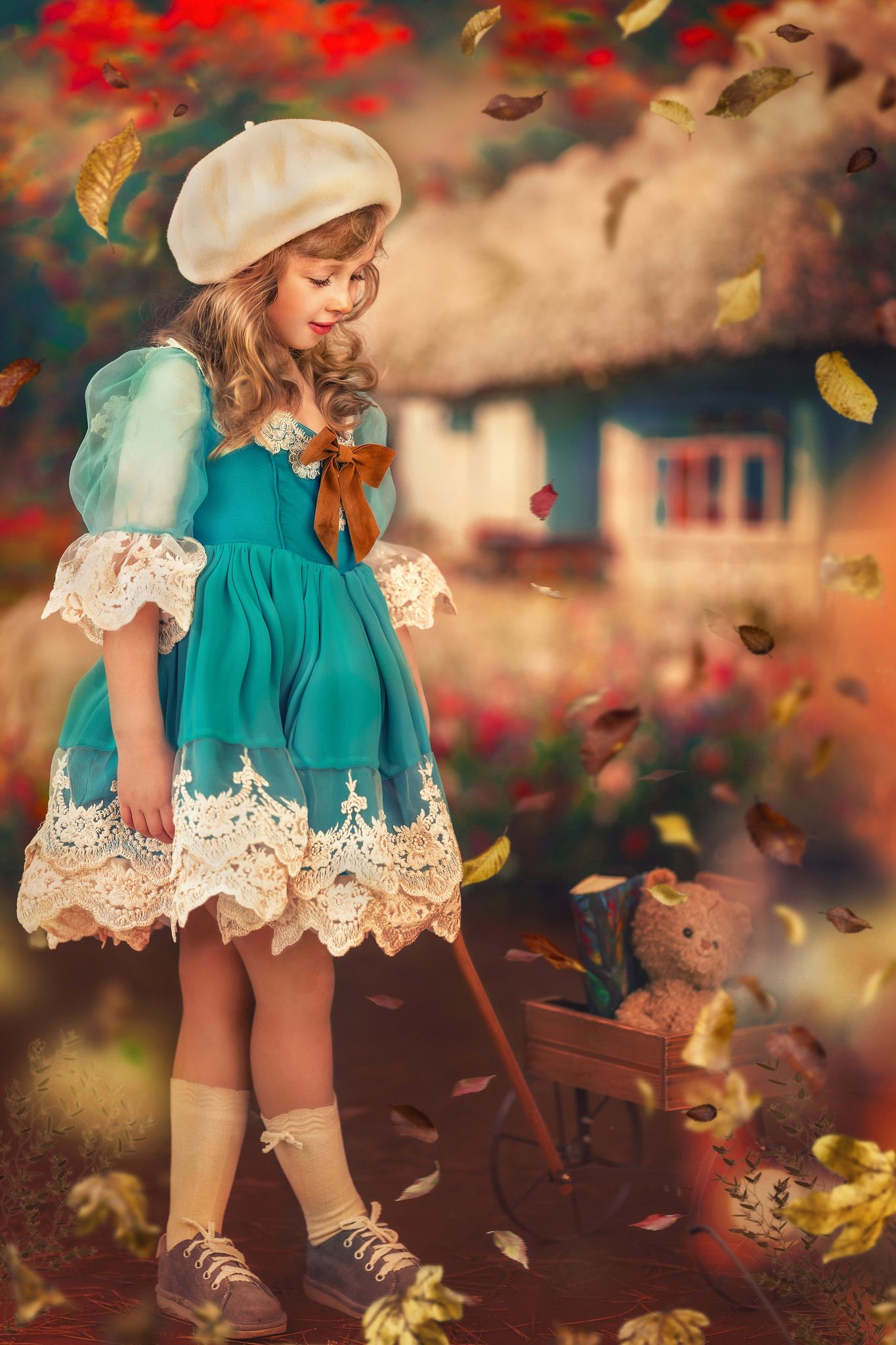 Harvest Moon Teal Dress