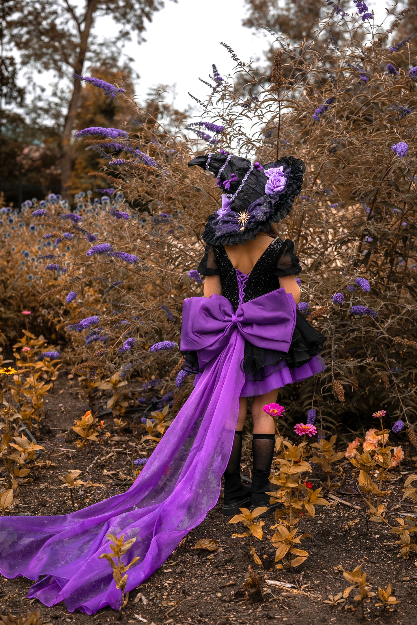Wicked – Handmade Witch Halloween Dress & Hat | Kids Halloween Costume