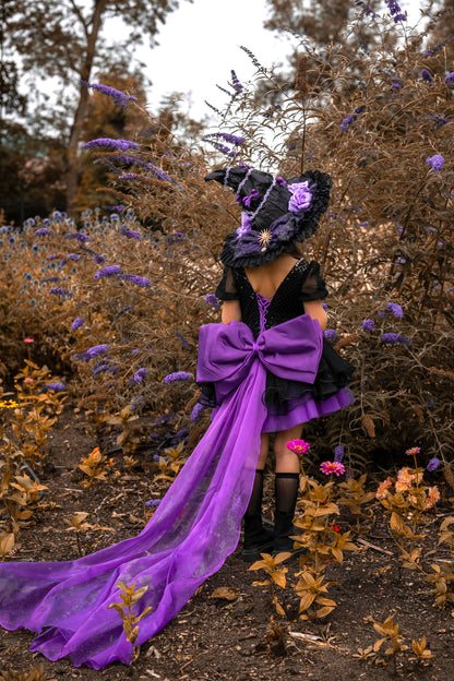Wicked – Handmade Witch Halloween Dress & Hat | Kids Halloween Costume