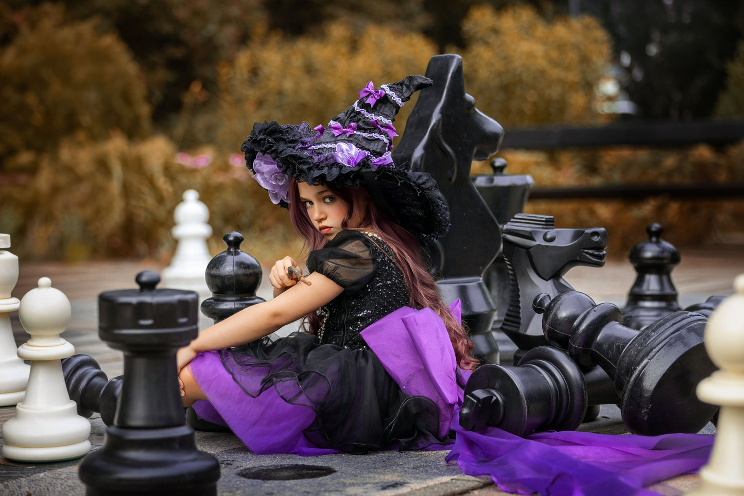Wicked – Handmade Witch Halloween Dress & Hat | Kids Halloween Costume