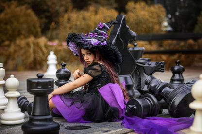 Wicked – Handmade Witch Halloween Dress & Hat | Kids Halloween Costume
