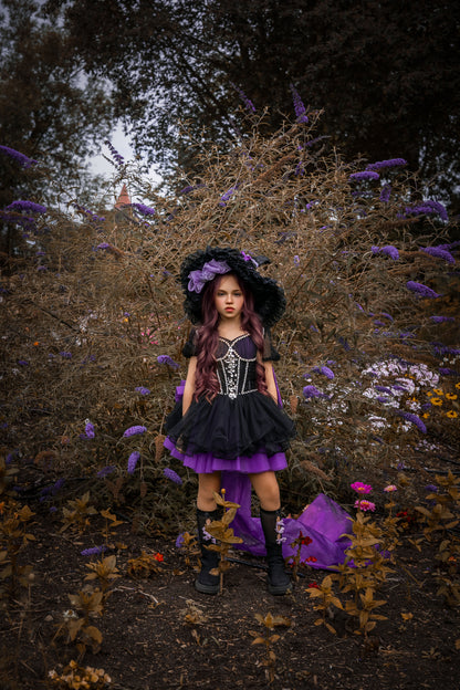 Wicked – Handmade Witch Halloween Dress & Hat | Kids Halloween Costume