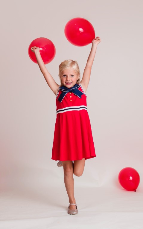 Red dress with Bow