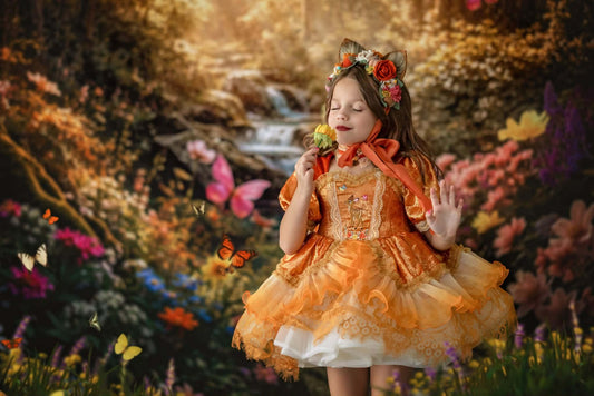 Fawn & Gingerbread – Hand-Embroidered Fawn or Gingerbread Dress