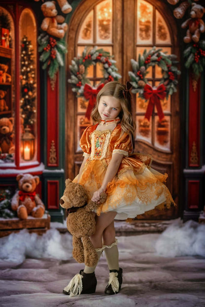 Fawn & Gingerbread – Hand-Embroidered Fawn or Gingerbread Dress